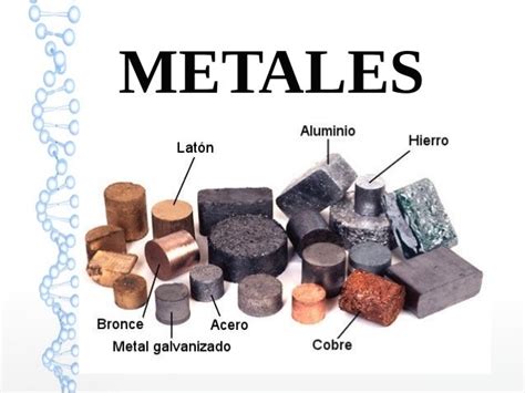 tipos de metales ejemplos